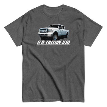 6.8 Triton V10 F250 Crew Cab T-Shirt in grey